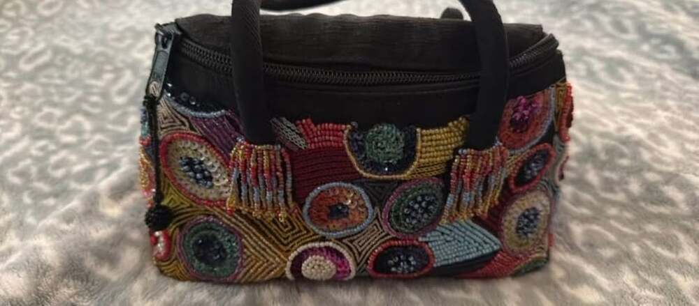 Beaded Handbag Multicolor. Very intricate beading.